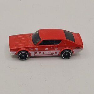 Hot wheels Red Nissan Skyline GTR 2011 police Right Side Driver! Loose